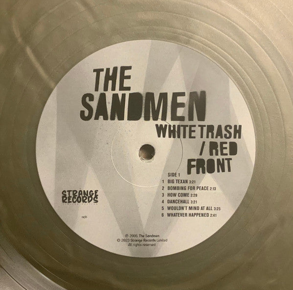 The Sandmen - White Trash / Red Front (Silver Numbered LP)