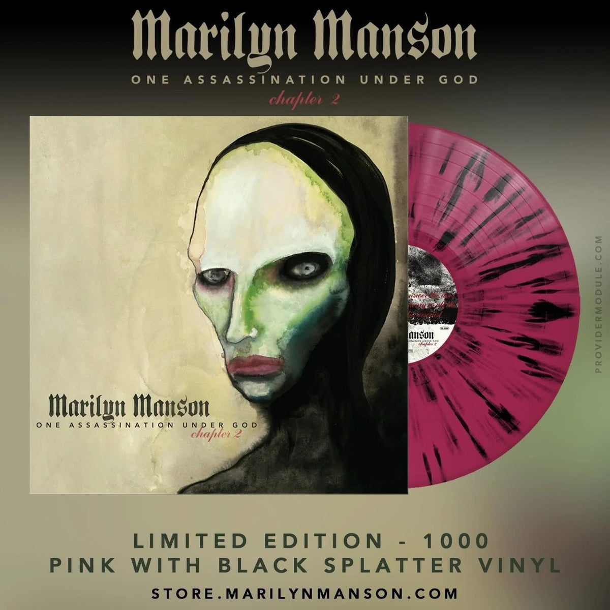 Marilyn Manson - One Assassination Under God - Chapter 2 (Pink/Black Splatter LP)