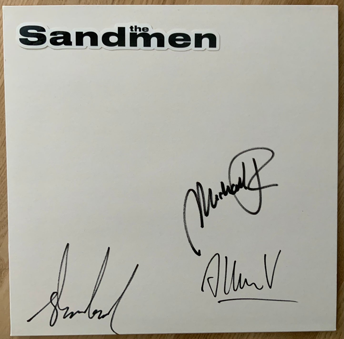 The Sandmen - Hvis Jeg Nogensinde Dør (White Label SIGNED LP)