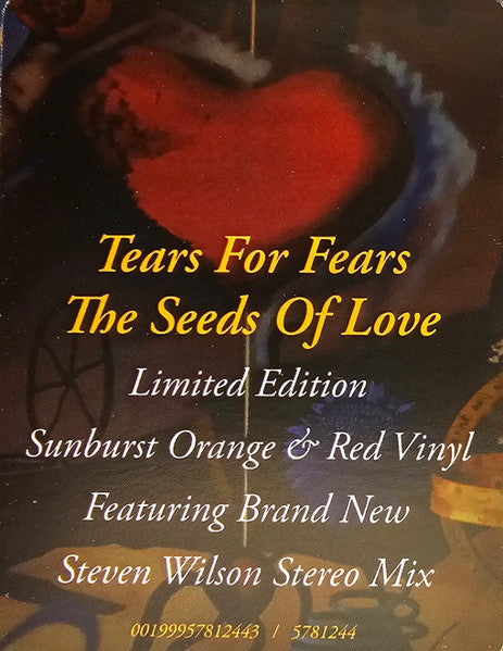 Tears For Fears – The Seeds Of Love (Exclusive Sunburst Orange/Red Vinyl)