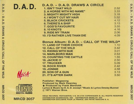 D-A-D - Draws A Circle / Call Of The Wild (CD)