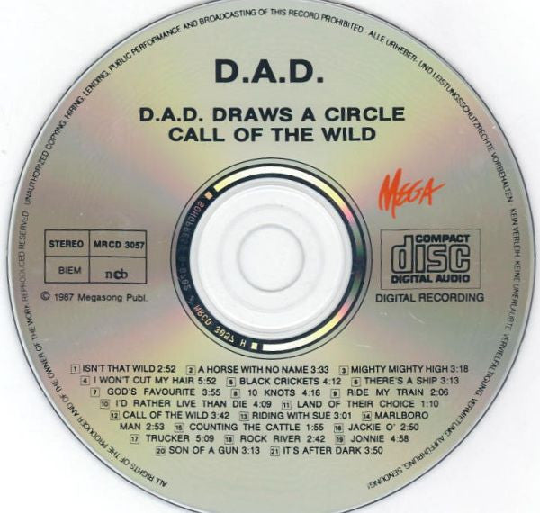 D-A-D - Draws A Circle / Call Of The Wild (CD)