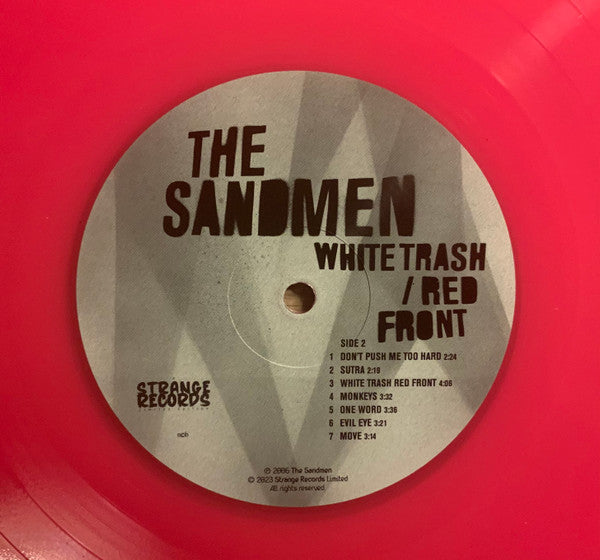 The Sandmen - White Trash / Red Front (Pink Numbered LP)